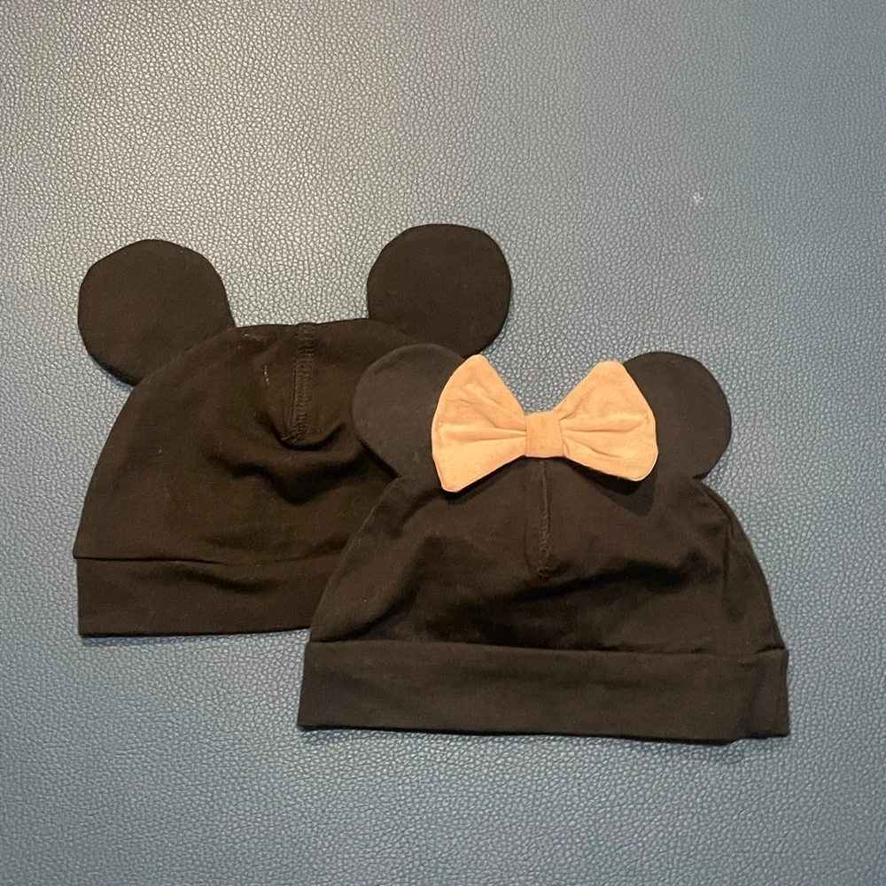 Baby H&M Disney Mickey & Minnie Mouse Hats One Size Black